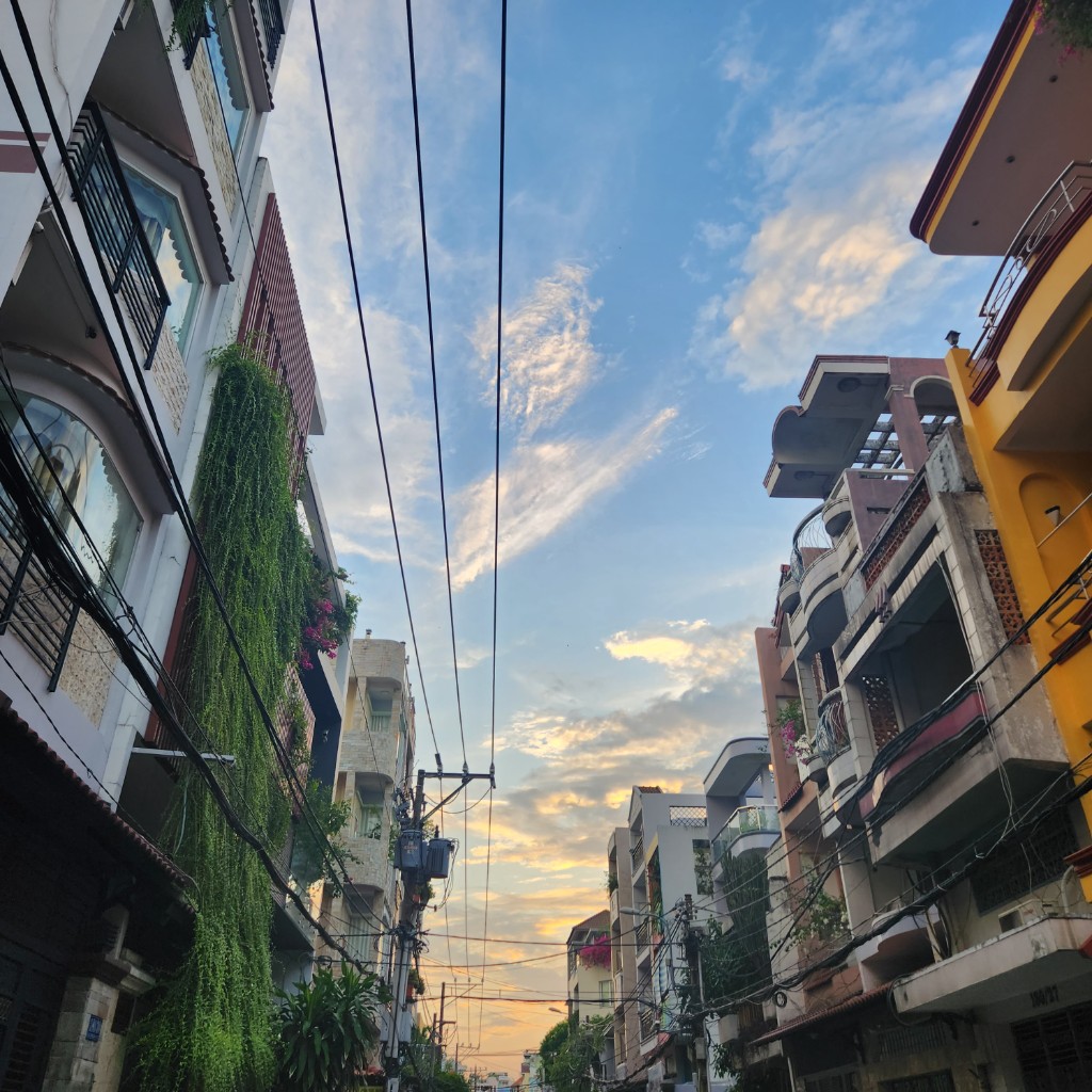 巷弄夕陽